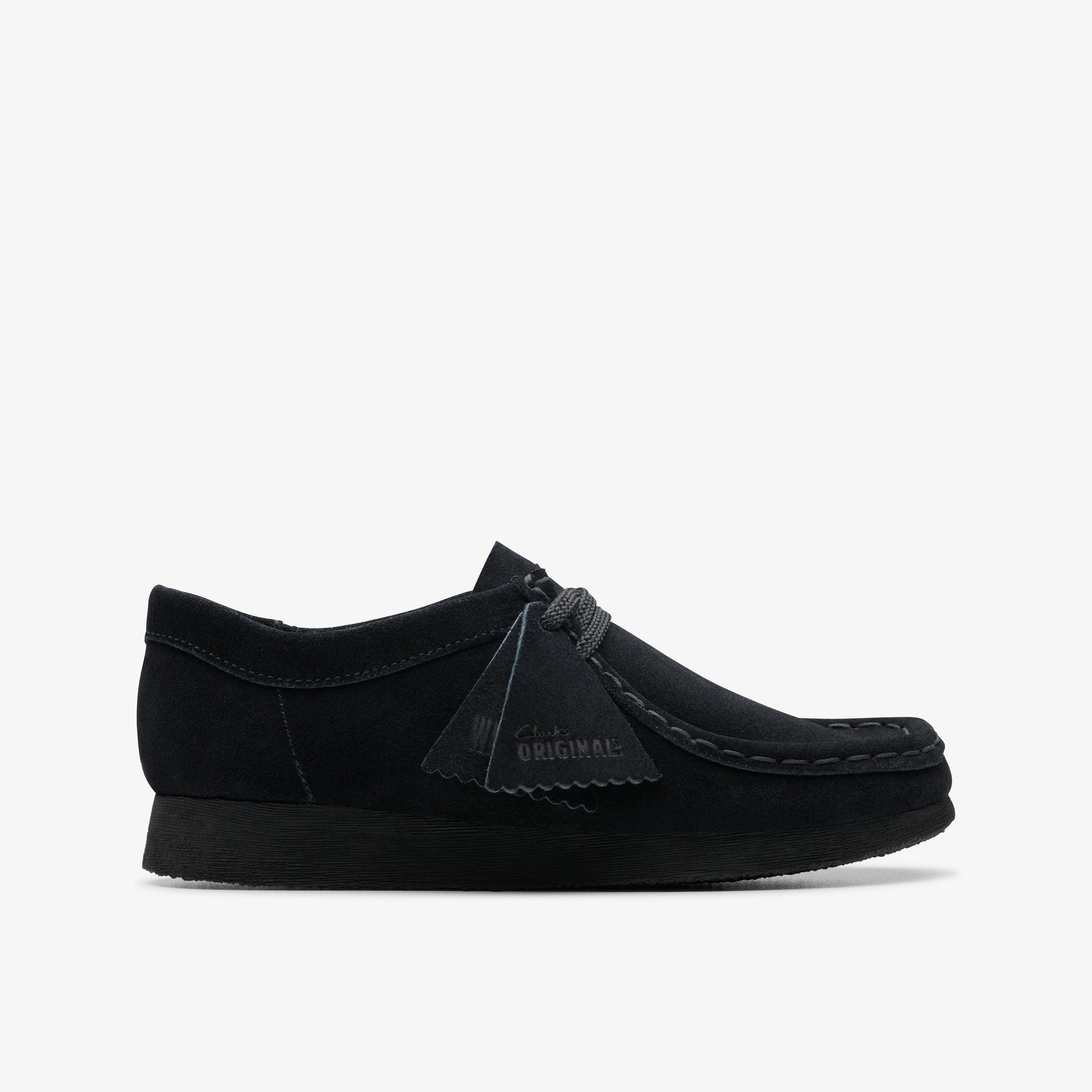 Wallabee Kid Black Suede