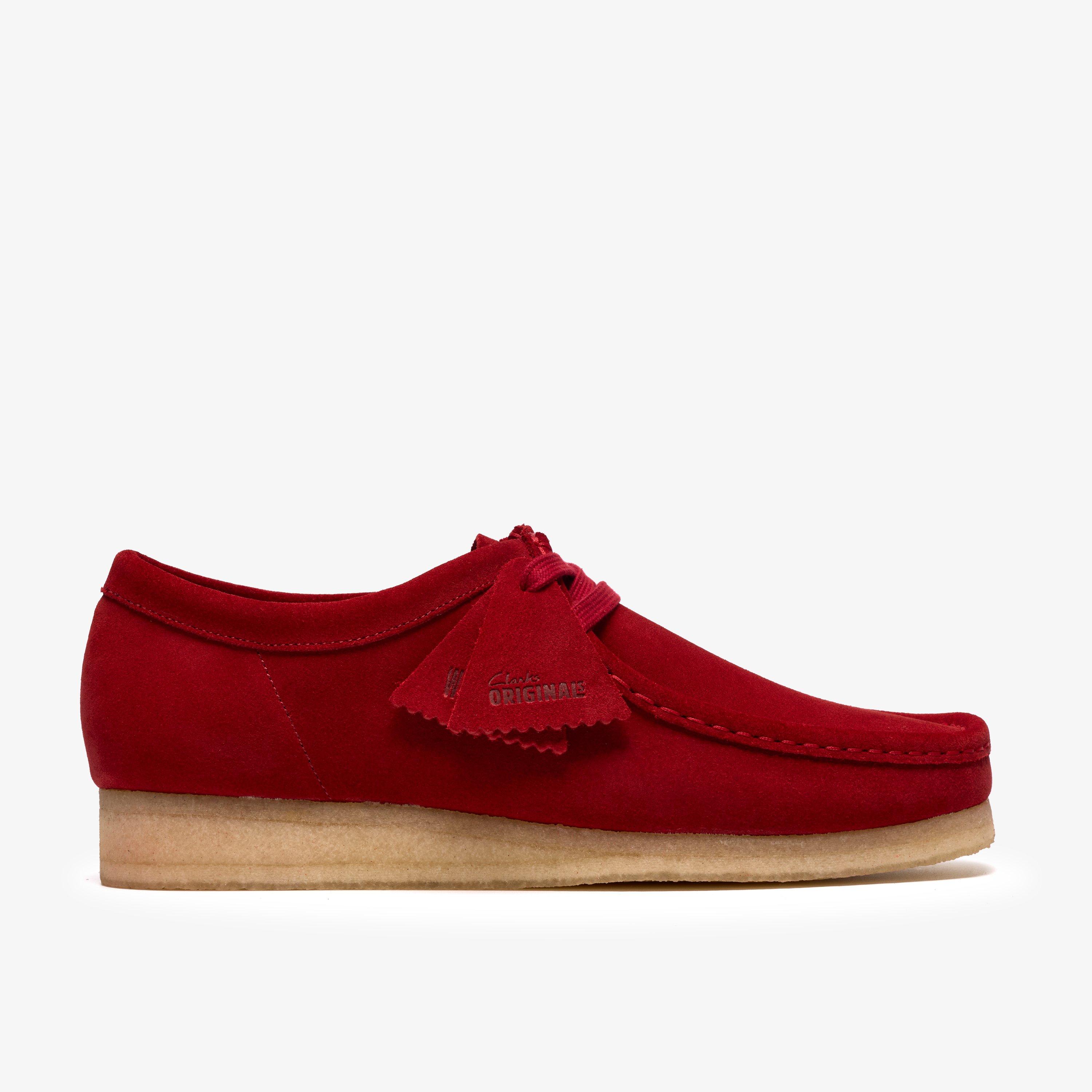 Wallabee Deep Red Suede