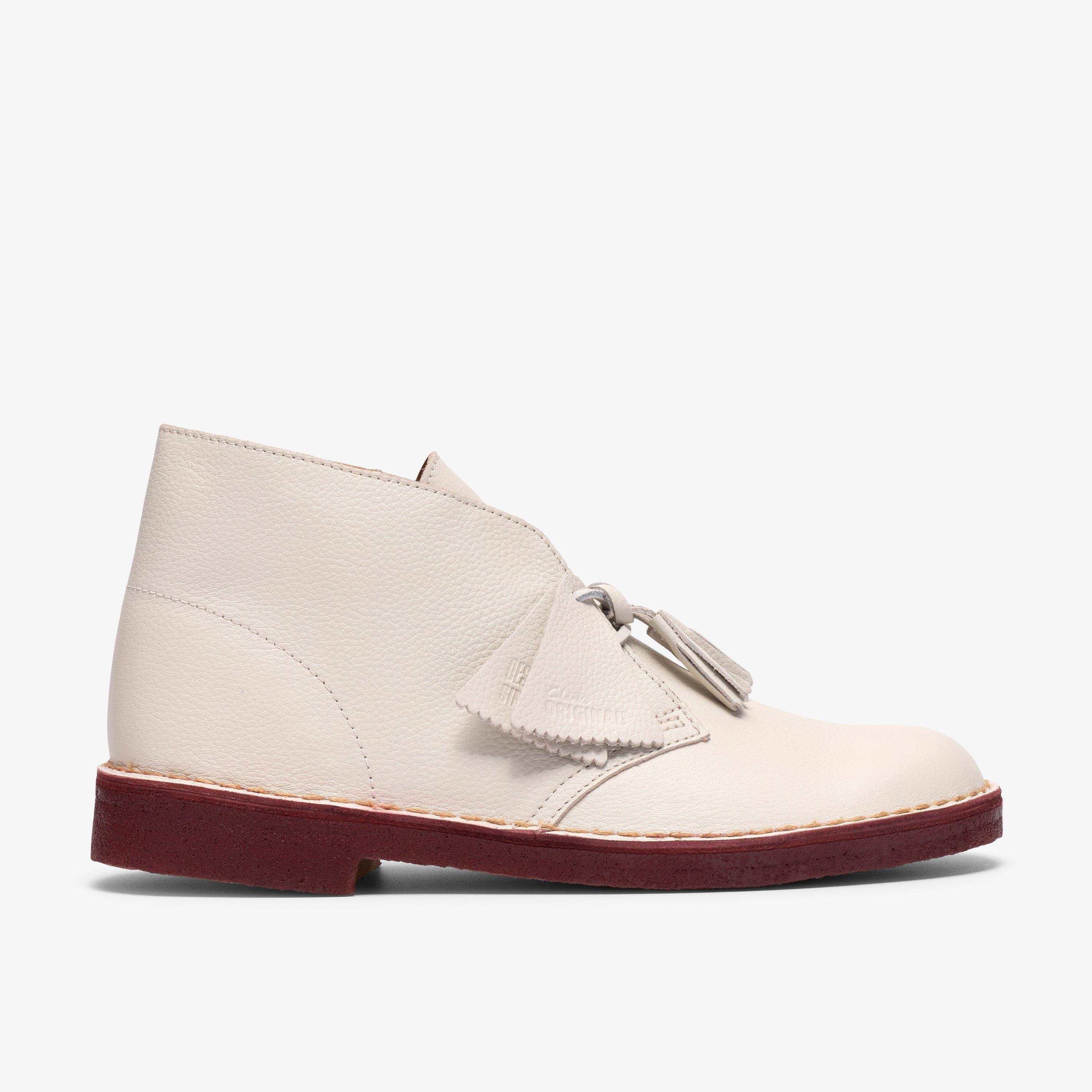 Desert Boot White Leather